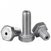 Tornillo Hexagonal Exterior de Acero Inoxidable 304, Estándar Británico y Americano, Agujero Pasante, Tornillo Hueco para Escape de Vacío, Tornillo Roscado 1/4-20
