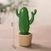 Estilo Escandinavo Creativo Cactus de Resina Maceta Adornos Sala de Estar Dormitorio Plantas Planta Verde Falsa Decoración Muebles