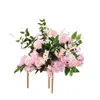 Nova Estrada Levando Flor Onda Floral Castiçal Floral Flor de Mesa Palco Local Layout Flor de Seda Guia de Arte Flor Nova Casamento Casamento