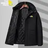 Comercio Exterior Europeo y Americano Más Vendido Terciopelo Engrosado Longitud Media Ropa de Invierno para Papá Ropa de Invierno Nueva Cálida de Algodón para Personas de Mediana Edad y Mayores
