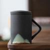 Caneca de Cerâmica Estilo Japonês Xícara de Chá Pessoal Xícara com Separador de Chá Copo de Água para Escritório Caixa de Presente Presente de Acompanhamento LOGOTIPO
