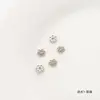 100 pulseira porta-flores oca pulseira contas pulseira espaçador tampa de flor junta material de acessórios para joias artesanais diy com contas