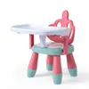Cadeira de Jantar Infantil Bancada Multifuncional Espessa Cadeira de Chamada para Jardim de Infância Bebê Pequena Mesa e Cadeira de Jantar Antiderrapante Cadeira de Jantar Infantil