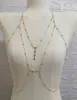 Cadena Larga para el Pecho Transfronteriza Europea y Americana Cadena para Bikini de Traje de Baño en la Playa Cadena Corporal Personalizada Simple Casual Estilo Vacaciones para Mujeres