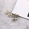 Pendientes de Ciervo Sika Pendientes Hechos a Mano Material DIY Aleación Color Conservante Electrochapado Sin Decoloración Elegante Joven Simple