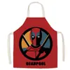 Delantal con estampado de superhéroes Marvel Superman Iron Man Batman adulto niños bata de limpieza ventas directas de fábrica