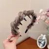 2026 Nuevo Estilo Diadema Retro de Caña Alta con un Toque Sofisticado, Diadema Dentada, Estilo Celebridad de Internet, Accesorio para el Cabello Versión Coreana