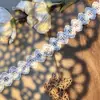 Em estoque Novo Lolita Bordado Solúvel Em Água Lace Leite Seda Único Lado Flor Onda Lace Lace Código De Barras
