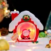Presente de Natal criativo transfronteiriço novo produto Casa do Papai Noel luz noturna lâmpada de estrela de desenho animado fofa lembrança