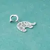 Nuevo Colgante de Elefante Auspicioso Sólido de Plata de Ley S925 Estilo Chino Colgante de Elefante Auspicioso Pulsera Collar DIY
