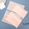 Bolsa con cremallera rosa bolsa ziplock ropa ropa interior calcetines bolsa de almacenamiento para viajes bolsa con cremallera de plástico pe en stock