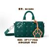 Bolso Nuevo Unisex de Bloques de Color Bolso Almohada Bolso de Hombro Grabado Bolso de Ruedas Bolso Cilíndrico Bolso Cruzado de Moda Bolso de Pareja