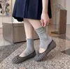 Calcetines de media pantorrilla para mujer, transpirables de malla, calcetines finos de verano, diseño lindo de encaje, estilo universitario, sin costuras