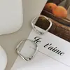 Minimalistas Brazaletes para Oreja Estilo Ol Hechos de Plata S925, Versátiles y Discretos para el Uso Diario, Simples y Lineales con Forma de Diamante Lisa