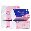 Papel de Seda Jidodo 300 Hojas 5 Capas 60 Tiras Toallas de Papel para el Hogar Caja Completa Servilletas al por Mayor Facial de Doble Uso Seco y Húmedo