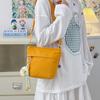 Verano Verano Bolso Cubo Commuter de Gran Capacidad para Mujer 2025 Nuevo Bolso Casual de Lona Bolso Cruzado Bolso para Teléfono Móvil Trendy
