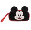 Estojo Fofo para Material Escolar de Estudante Bolsa de Tecido Pelúcia Desenho Animado para Guardar Canetas Zíper Duplo Porta Moedas Cartão Celular