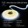 Luz de Línea COB Extremadamente Estrecha de 3 mm 5 mm con Autoadhesivo 90 Cri Luz LED Suave Flexible con Luz Lineal para Gabinete de Techo