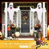 Adereços de decoração de Halloween fantasma branco bonitinho fantasma pendurado layout de cena adereços pendurado fantasma cata-vento atacado
