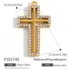 Accesorios de Joyería de Acero Inoxidable Transfronterizos Maleta de Dibujos Animados Goteo de Aceite Flor Colorida Chapado en Oro Real de 18K Colgante