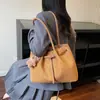 Bolso Tote Retro de Gran Capacidad para Mujer, Bolso de Hombro Simple de Gamuza y Felpa, Bolso de Moda para el Trabajo 2026