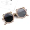 Óculos de Sol Infantis Moda Bebê Fofo Armação Fosca Anti-UV Personalidade Óculos de Urso Óculos de Sol Infantis