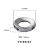 Anillo de Cierre Separador de Plata de Ley de 7-8-9 mm para Pulsera Tradicional de Semillas de Coco Estrella y Luna Anillo de Cierre Separador Estrella