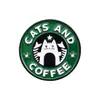AliExpress Explosiones Broche Creativo de Gatito Café Lindo Dibujo Animado Pug Cachorro Gato Broche de Cafetería