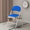 Silla plegable mediana-alta 35cm para adulto, silla con respaldo para el hogar, silla de estudio para estudiante, asiento portátil para oficina, taburete pequeño, silla de comedor