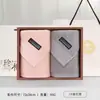 Jialiya Toallas de Algodón Puro Paquete de Dos Caja de Regalo Souvenir Toalla Facial para el Hogar Regalo de Bienestar para Empleados Se Puede Bordar con Logo