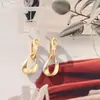 Novos Brincos Assimétricos de Metal da Moda Europeia e Americana Design Simples Fosco Brincos de Liga Joia de Orelha Feminina 195