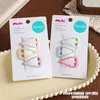Set de 3 piezas de pinzas para el pelo de niños con dulces lunares de goteo de aceite, pinzas BB de estrella brillante, accesorios para el pelo de tienda física, pinzas para flecos