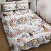 Set de tres piezas acolchado de animales con estampado digital Transfronterizo Amazon Set de colcha más algodón a cuadros Colcha de aire acondicionado