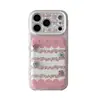Pastoral Invernal Rosa Cálido Estrellas de Fresa Aplicable para Funda de Teléfono Apple 18promax 16Pro Femenina 15/14
