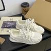 Zapatos de Malla Retro de Moda con Combinación de Colores Tipo Papá para Mujer 2025 Otoño Nuevo Estudiante Versátiles con Plataforma Interna Zapatos Casuales para el Bosque