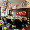 Decoración de Ambiente de Año Nuevo Montaje de Escena Año 2026 Año del Caballo Nochevieja Fuegos Artificiales Coloridos Globos Largos Accesorios para Fotos de Año Nuevo