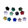 Pendente de Flor de Ameixa de Cristal de Furo Único 14mm para Colar DIY Contas de Vidro Contas Soltas Joias Acessórios para Artesanato em Roupas