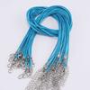 Accesorios para Joyería DIY Cordón Collar de Cordón Cordón Encerado Redondo de 1.5-2 mm Cordón Encerado de Colores Cuerda Gargantilla Cordón para Colgante