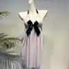 Pijama Nuevo Estilo Su Xingjia Tallas Grandes 2026, Suave y Puro Deseo Escote Halter Espalda Descubierta Lindo Camisón, Puro Deseo Estilo Sexy y Erótico