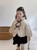 Jaqueta Acolchoada Infantil de Bolinhas Estilo Coreano Moda Inverno Menina 2026 Novo Casaco Quente de Veludo com Algodão para Meninas