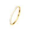 Joyería de moda europea y americana de comercio exterior, pulsera de acero inoxidable con cierre dorado para mujer, versión estrecha, pulsera de acero de titanio.