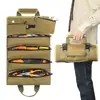 Bolsa enrollable para almacenamiento de herramientas de hardware de minería térmica transfronteriza bolsa para herramientas de lona eléctrica bolsa de herramientas grande multifuncional para coche