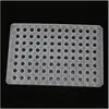 Placa de PCR de 0.1 ml, 96 pocillos, de plástico, plana, placa de PCR de 0.1 ml con falda