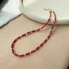 Collar de Estrella Viaje Romántico de Esposa Moda Hecho a Mano Vidrio Piedra Natural Cadena de Lana Apilado para Nicho