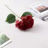 Flor artificial de hortênsia grande de haste única, peça completa de 90 unidades, para paisagismo de jardim externo, decoração de corredor de banquete e decoração de casa com vaso de luxo leve