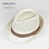 Sombrero de paja para hombres de mediana edad y ancianos, estilo coreano, moderno, para viajes de verano, a prueba de sol, sombrero de playa a prueba de sol, sombrero de paja de malla, británico