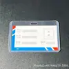 Portatarjetas de PVC Personalizado Transparente Permiso de Trabajo Tarjeta de Identificación de Estudiante Tarjeta de Exposición Fabricante Personalizado Funda Transparente de Plástico Duro Al por Mayor
