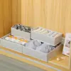 Amazon Home Caja de Almacenamiento de Cuatro Piezas Organizador de Caja para Sujetadores Ropa Interior Caja de Almacenamiento Plegable Tipo Cajón con Compartimentos