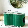 Ninho de feltro para gato de inverno com arranhador, vila integrada para gatos, casa de gato morna semi-fechada, ninho de dormir para gatos com túnel