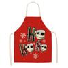 Navidad Transfronterizo Gorro Rojo Decoración Festiva Niños Babero sin Mangas Delantal Navideño al por Mayor Delantal de Grinch Cabello Verde